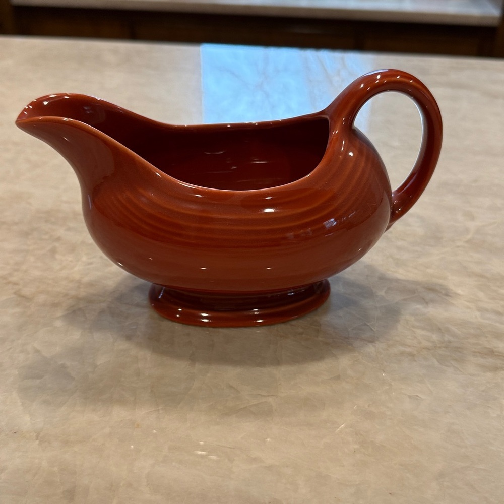 Fiestaware Paprika Orange/red Gravy Sauce Boat